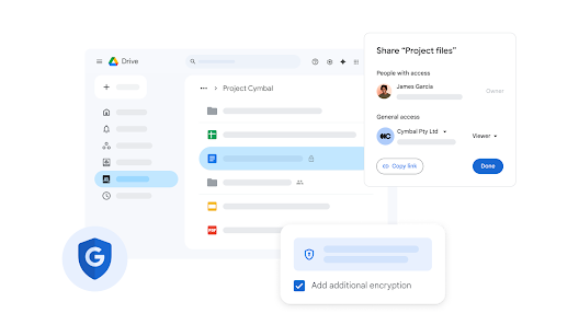 Projektdateien in Google Drive freigeben und mit Gemini weitere Aktionen für die Datei auflisten