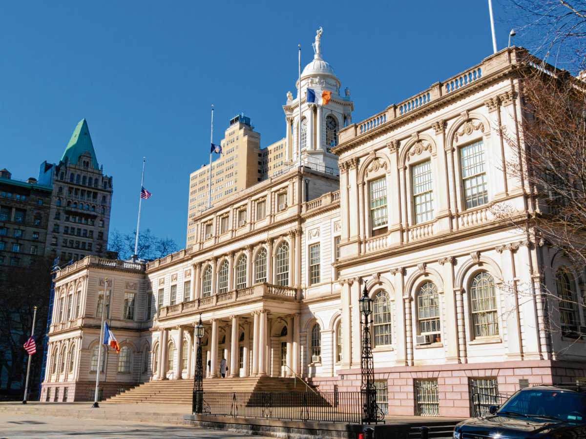 view of the cityhall in New York City