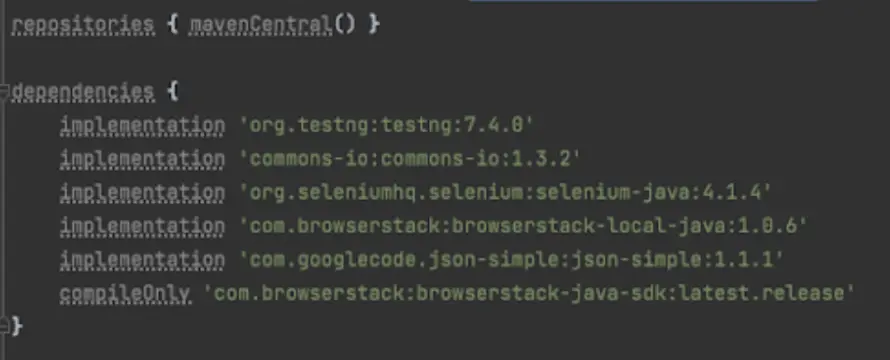 Add BrowserStack SDK